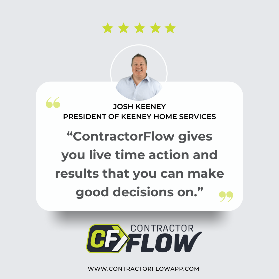 ContractorFlow review from home improvement contractor about sales and scheduling