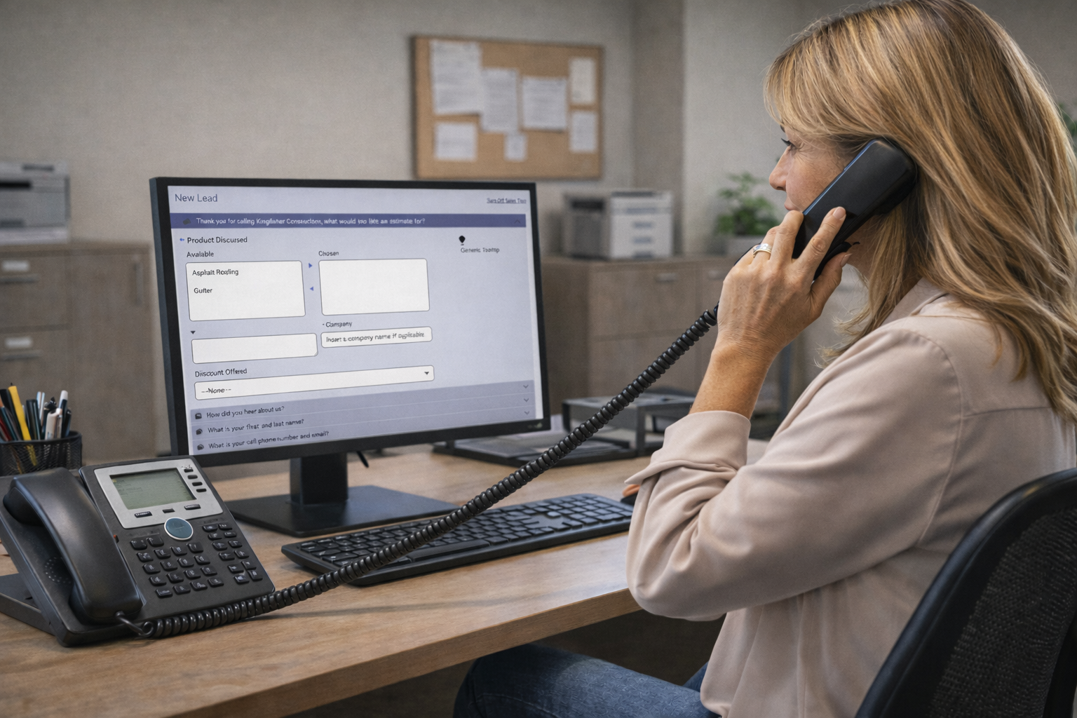Contractor lead intake and scheduling software built on Salesforce