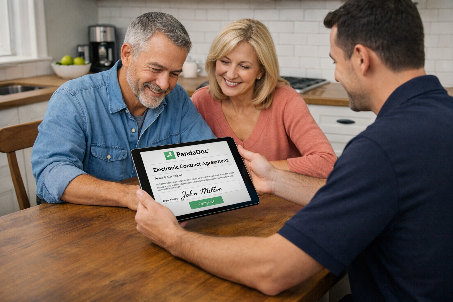 PandaDoc contract signing in ContractorFlow Salesforce integration
