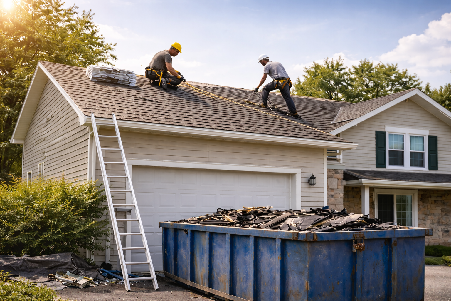 Roofing contractor using production management software for job costing and project tracking